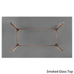 Table de salle à manger rectangulaire Nadine Mid-Century en noyer foncé par iNSPIRE Q Modern