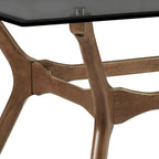 Table de salle à manger rectangulaire Nadine Mid-Century en noyer foncé par iNSPIRE Q Modern