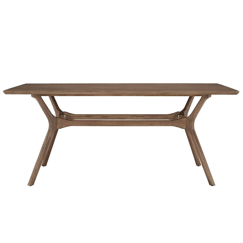 Table de salle à manger rectangulaire Nadine Mid-Century en noyer foncé par iNSPIRE Q Modern