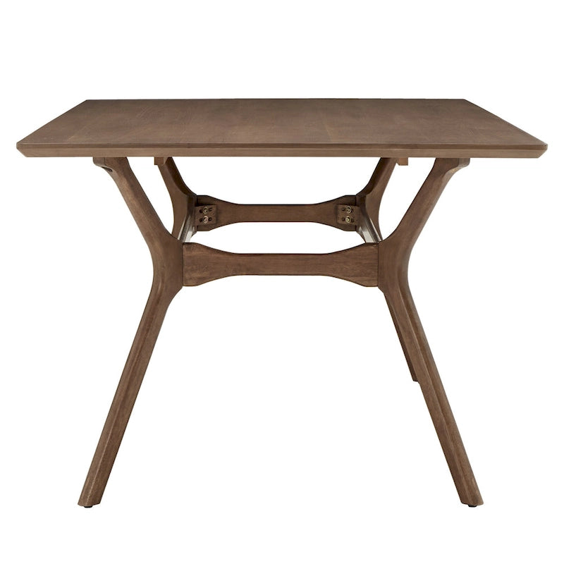 Table de salle à manger rectangulaire Nadine Mid-Century en noyer foncé par iNSPIRE Q Modern