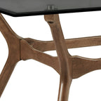 Table de salle à manger rectangulaire Nadine Mid-Century en noyer foncé par iNSPIRE Q Modern
