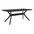 Table à manger rectangulaire Plank and Beam Verso avec pieds croisés - 72