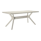 Table à manger rectangulaire Plank and Beam Verso avec pieds croisés - 72