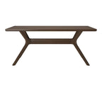 Table à manger rectangulaire Plank and Beam Verso avec pieds croisés - 72