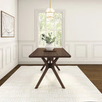 Table à manger rectangulaire Plank and Beam Verso avec pieds croisés - 72