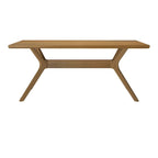Table à manger rectangulaire Plank and Beam Verso avec pieds croisés - 72