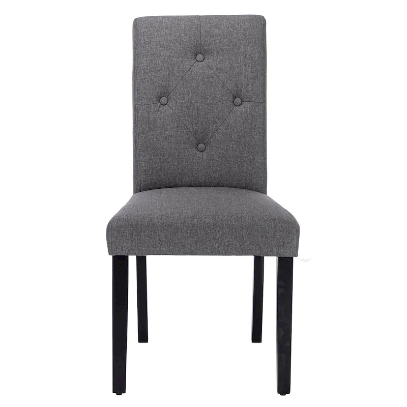 Javlergo Lot de 4 chaises de salle à manger rembourrées, chaise de salle à manger en tissu ou similicuir avec pieds en métal