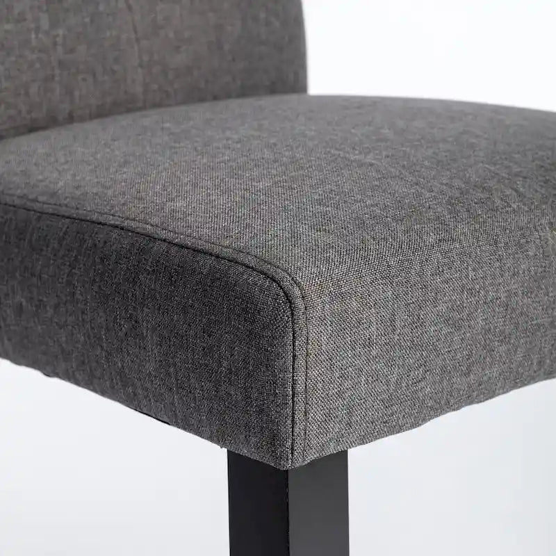 Javlergo Lot de 4 chaises de salle à manger rembourrées, chaise de salle à manger en tissu ou similicuir avec pieds en métal