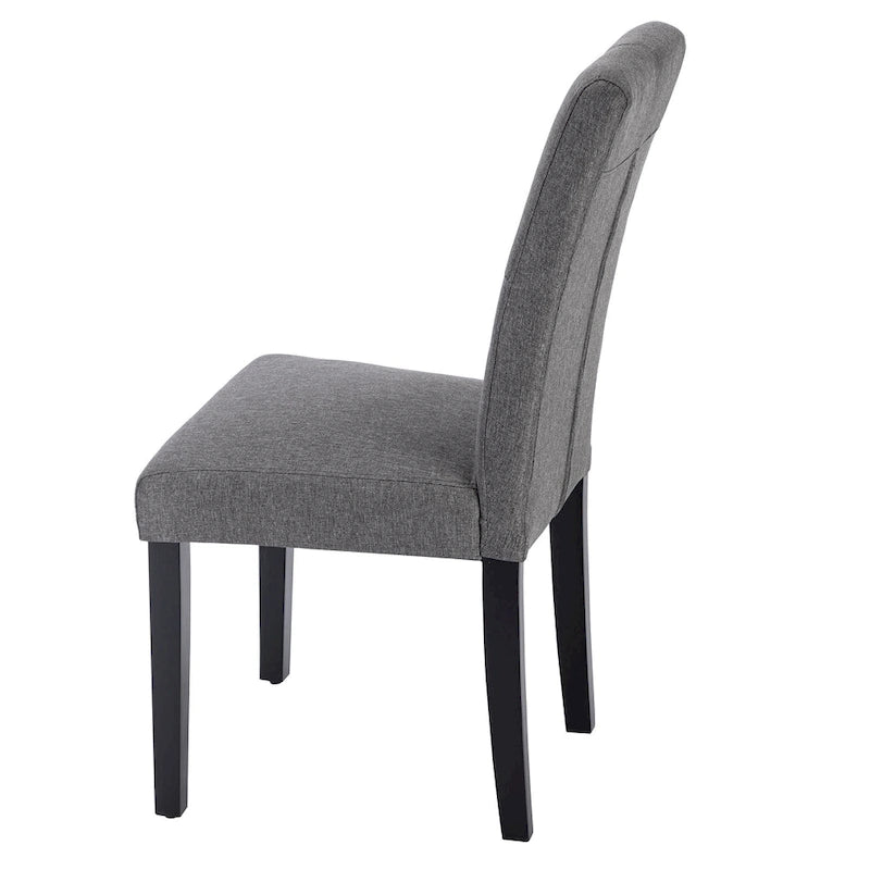 Javlergo Lot de 4 chaises de salle à manger rembourrées, chaise de salle à manger en tissu ou similicuir avec pieds en métal