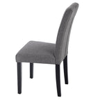 Javlergo Lot de 4 chaises de salle à manger rembourrées, chaise de salle à manger en tissu ou similicuir avec pieds en métal