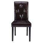 Javlergo Lot de 4 chaises de salle à manger rembourrées, chaise de salle à manger en tissu ou similicuir avec pieds en métal