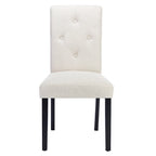 Javlergo Lot de 4 chaises de salle à manger rembourrées, chaise de salle à manger en tissu ou similicuir avec pieds en métal