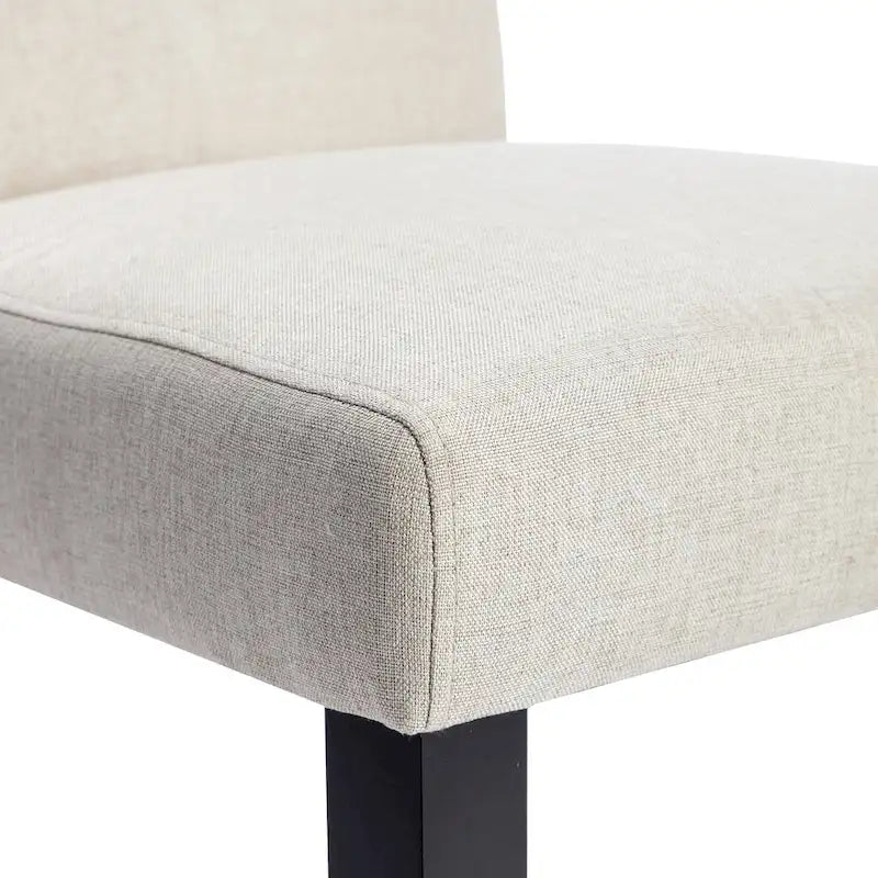 Javlergo Lot de 4 chaises de salle à manger rembourrées, chaise de salle à manger en tissu ou similicuir avec pieds en métal