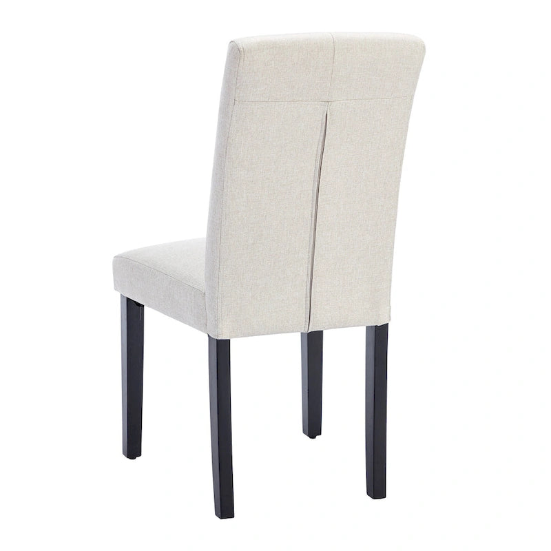 Javlergo Lot de 4 chaises de salle à manger rembourrées, chaise de salle à manger en tissu ou similicuir avec pieds en métal