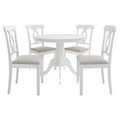 Ensemble de salle à manger en bois 5 pièces Mid-Century CraftPorch