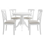 Ensemble de salle à manger en bois 5 pièces Mid-Century CraftPorch
