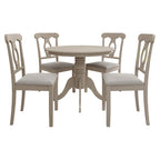 Ensemble de salle à manger en bois 5 pièces Mid-Century CraftPorch