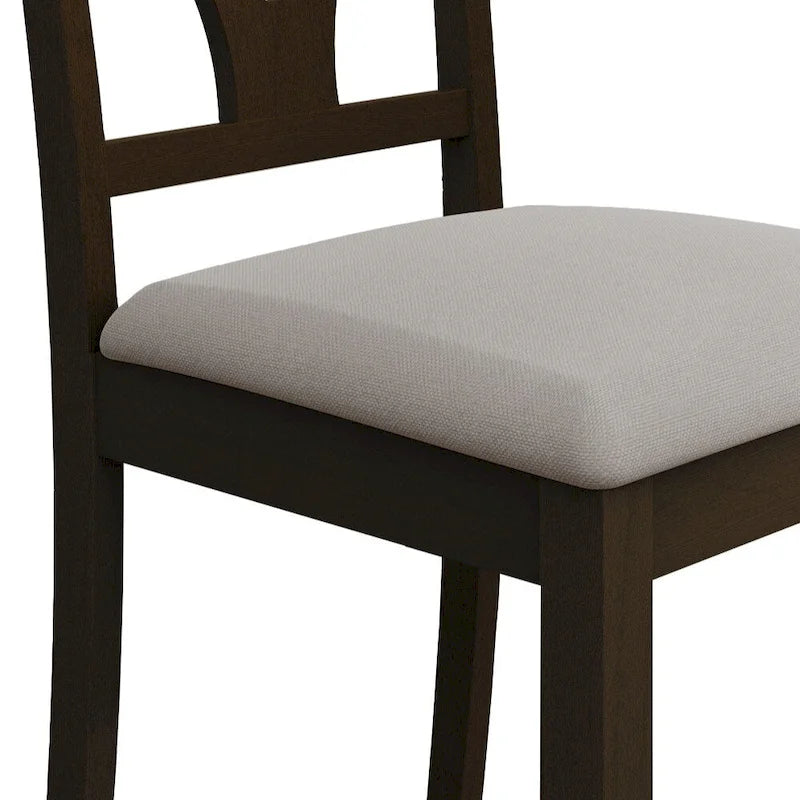 Ensemble de salle à manger en bois 5 pièces Mid-Century CraftPorch
