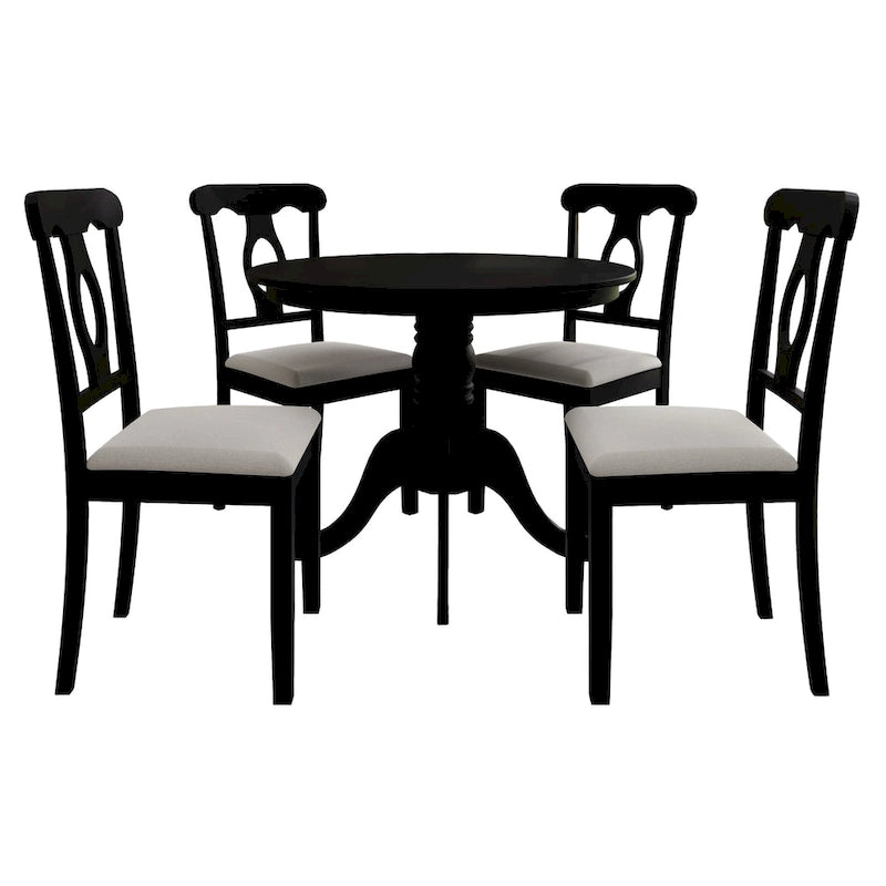 Ensemble de salle à manger en bois 5 pièces Mid-Century CraftPorch