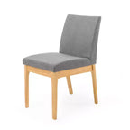 GDFStudio Hampton Ensemble de salle à manger 7 pièces en bois d'hévéa rembourré de style moderne du milieu du siècle