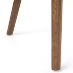 GDFStudio Hampton Ensemble de salle à manger 7 pièces en bois d'hévéa rembourré de style moderne du milieu du siècle