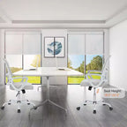Chaise de bureau et de jeu ergonomique JIONJOY Modern avec support lombaire en maille et accoudoirs non réglables