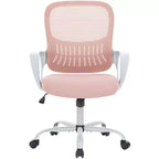 Chaise de bureau et de jeu ergonomique JIONJOY Modern avec support lombaire en maille et accoudoirs non réglables