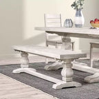Banc de salle à manger en bois Christopher Knight Home Classic Gianna Farmhouse 66 po
