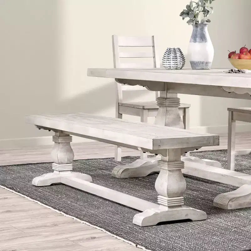 Banc de salle à manger en bois Christopher Knight Home Classic Gianna Farmhouse 66 po
