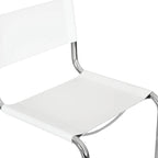 Chaise d'appoint Cantilever Breuer Chair Company Mart Stam avec cadre chromé (divers coloris de cuir reconstitué)