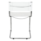 Chaise d'appoint Cantilever Breuer Chair Company Mart Stam avec cadre chromé (divers coloris de cuir reconstitué)