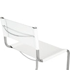 Chaise d'appoint Cantilever Breuer Chair Company Mart Stam avec cadre chromé (divers coloris de cuir reconstitué)
