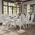 Ensemble de salle à manger extensible 9 pièces en bois massif traditionnel Eugene Furniture of America