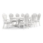 Ensemble de salle à manger extensible 9 pièces en bois massif traditionnel Eugene Furniture of America