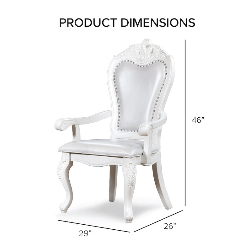 Ensemble de salle à manger extensible 9 pièces en bois massif traditionnel Eugene Furniture of America