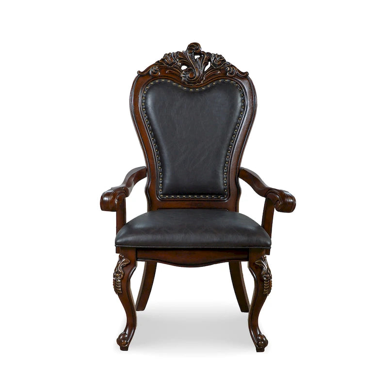 Ensemble de salle à manger extensible 9 pièces en bois massif traditionnel Eugene Furniture of America