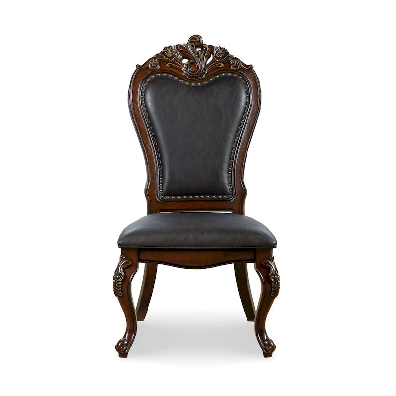 Ensemble de salle à manger extensible 9 pièces en bois massif traditionnel Eugene Furniture of America