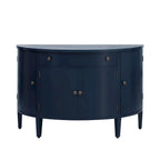Armoire de rangement à design incurvé avec étagères réglables et tiroir