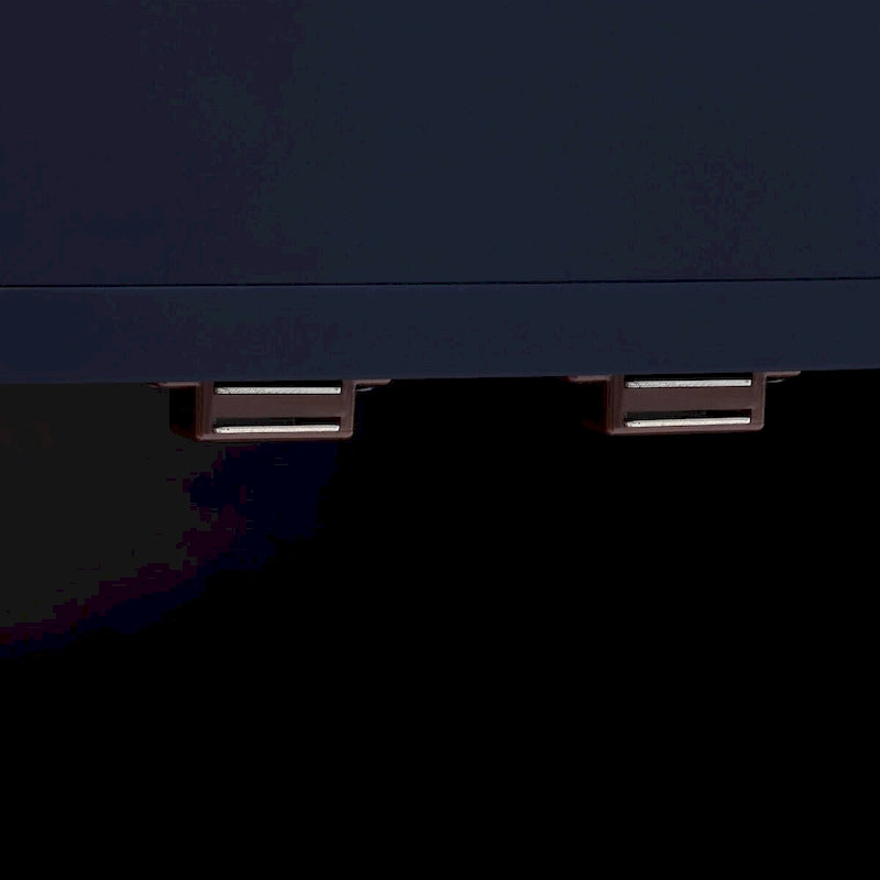 Armoire de rangement à design incurvé avec étagères réglables et tiroir