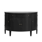 Armoire de rangement à design incurvé avec étagères réglables et tiroir