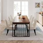 Table de salle à manger Diniong de 199,9 cm pour 6 à 8 personnes, table à manger en bois