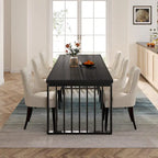 Table de salle à manger Diniong de 199,9 cm pour 6 à 8 personnes, table à manger en bois
