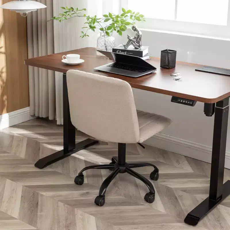 Chaise de bureau pivotante en tissu Masar de Roundhill Furniture