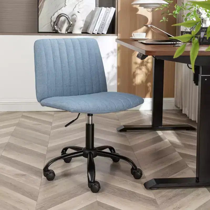 Chaise de bureau pivotante en tissu Masar de Roundhill Furniture