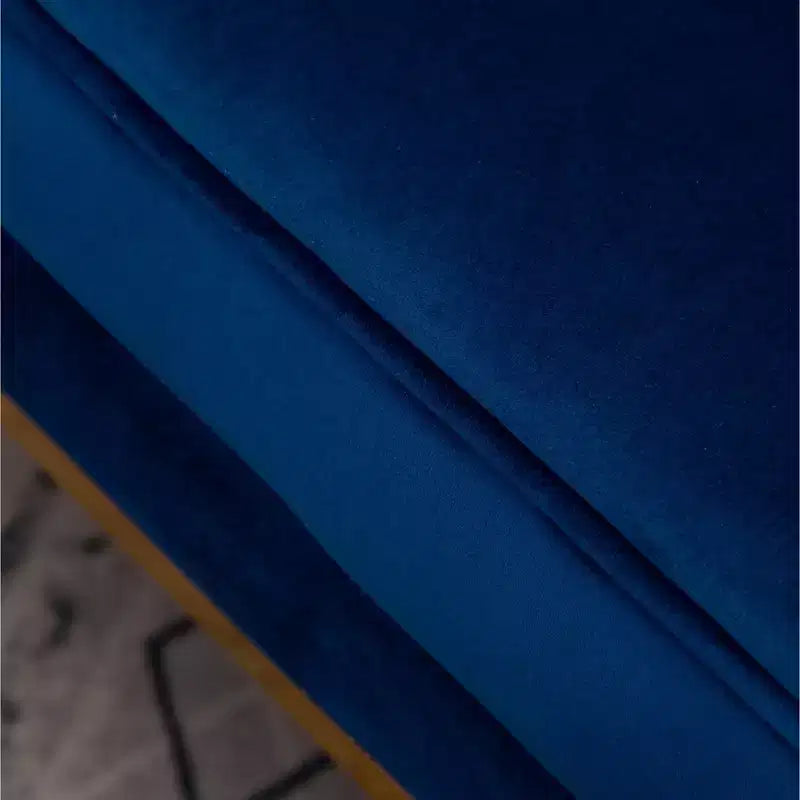Roundhill Furniture Lenola Fauteuil d'appoint contemporain rembourré, Bleu