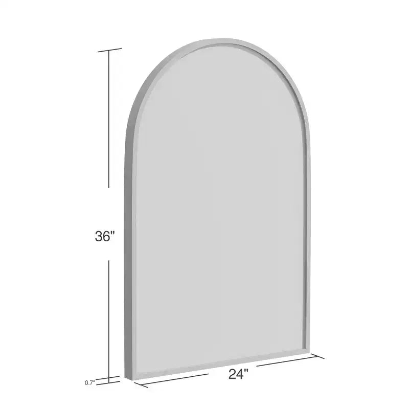 Dovelina Lot de 2 miroirs muraux modernes en arc pour salle de bain