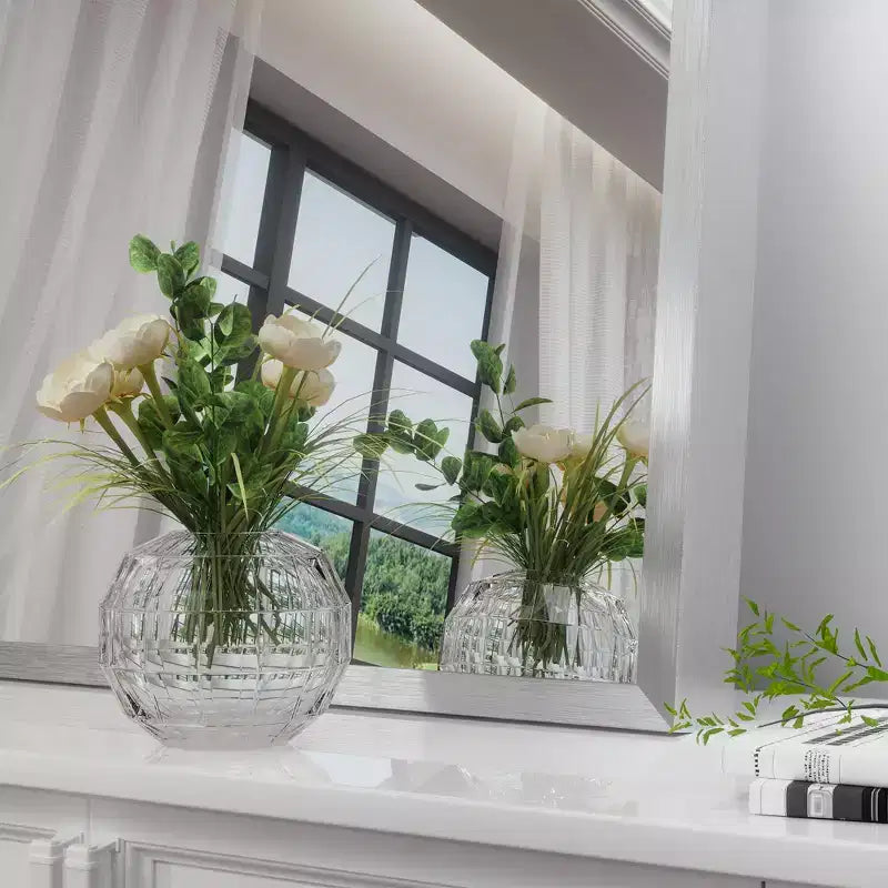 Dovelina Lot de 2 miroirs muraux modernes en arc pour salle de bain
