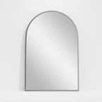 Dovelina Lot de 2 miroirs muraux modernes en arc pour salle de bain