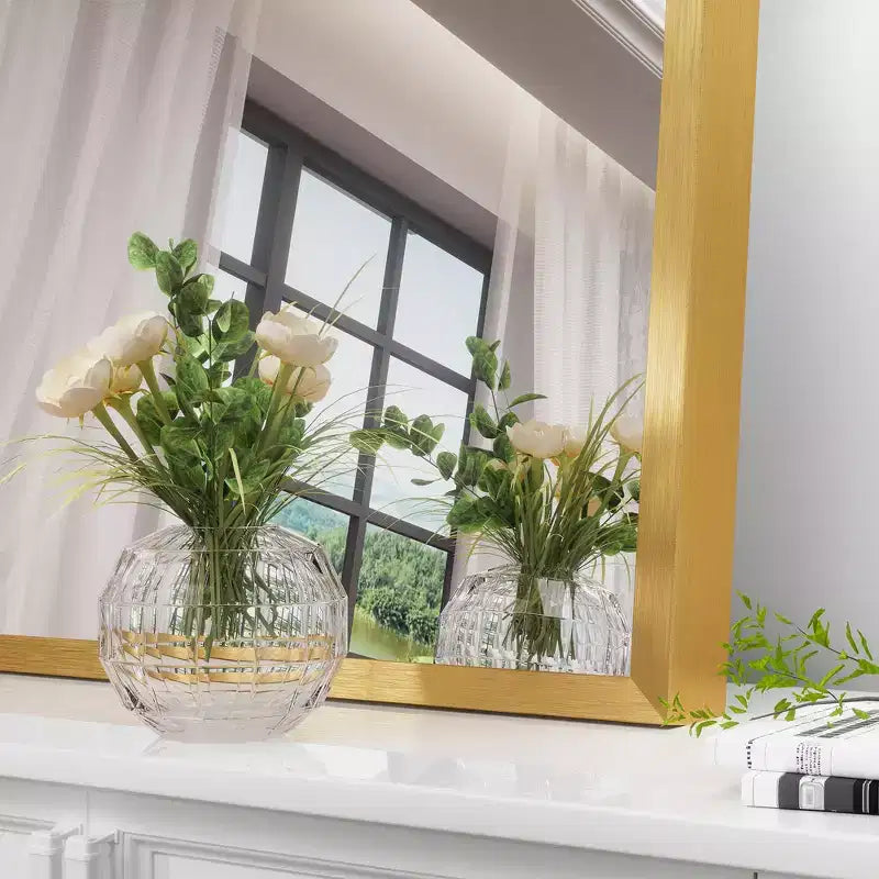Dovelina Lot de 2 miroirs muraux modernes en arc pour salle de bain