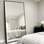 Miroir Mural Complet Dovelina Grand Miroir sur Pied Noir